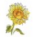 Kreuzstichmuster für Smartphone - Entzückende Sommerblume
