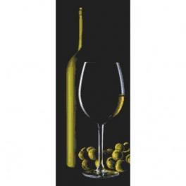 S 10318 Kreuzstichvorlage für Smartphone - Weißweinglas