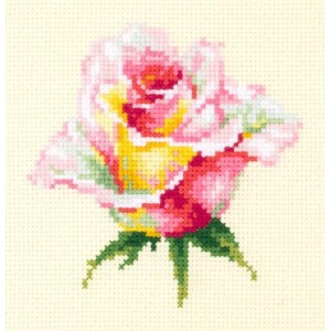 MN 150-004 Cross stitch kit - Blooming rose
