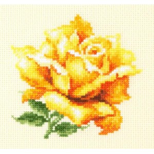 MN 150-005 Cross stitch kit - Yellow rose