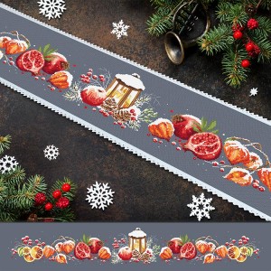 ZU 10478 Cross stitch kit - Long table runner with bellows