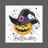 Kreuzstichmuster für Smartphone - Karte - Fröhliches Halloween