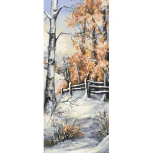 W 10479 Cross stitch pattern PDF - Winter birches