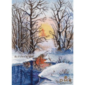 OV 1334 Cross stitch kit - Winter stream