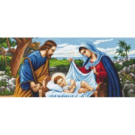 GC 10694 Gedruckte Kreuzstichvorlage - Die Heilige Familie