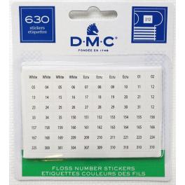 AC 6103-12 Etiketten für die Farben der DMC-Garne