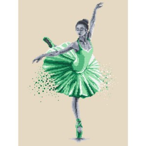 GC 10346 Cross stitch pattern on paper - Ballet dancer - Movement finesse
