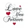 Kreuzstichvorlage für Smartphone - Love you forever