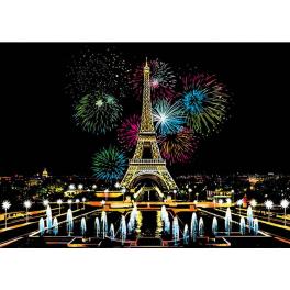 SP 006 Scratch Painting Set - Silvester unter dem Eiffelturm