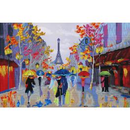 NCP 3320 Stickpackung mit Hintergrund - Pariser Regenschirme