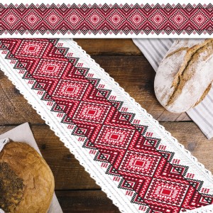 ZU 10707 Cross stitch kit - Long table runner - Ukrainian cross stitch