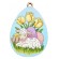 Cross stitch pattern for a phone - Egg with a lamb