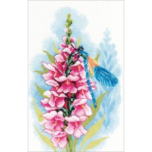 LPN-0194925 Cross stitch kit - Dragonfly treasure