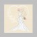 Cross stitch pattern for smartphone - Postcard - Wedding couple
