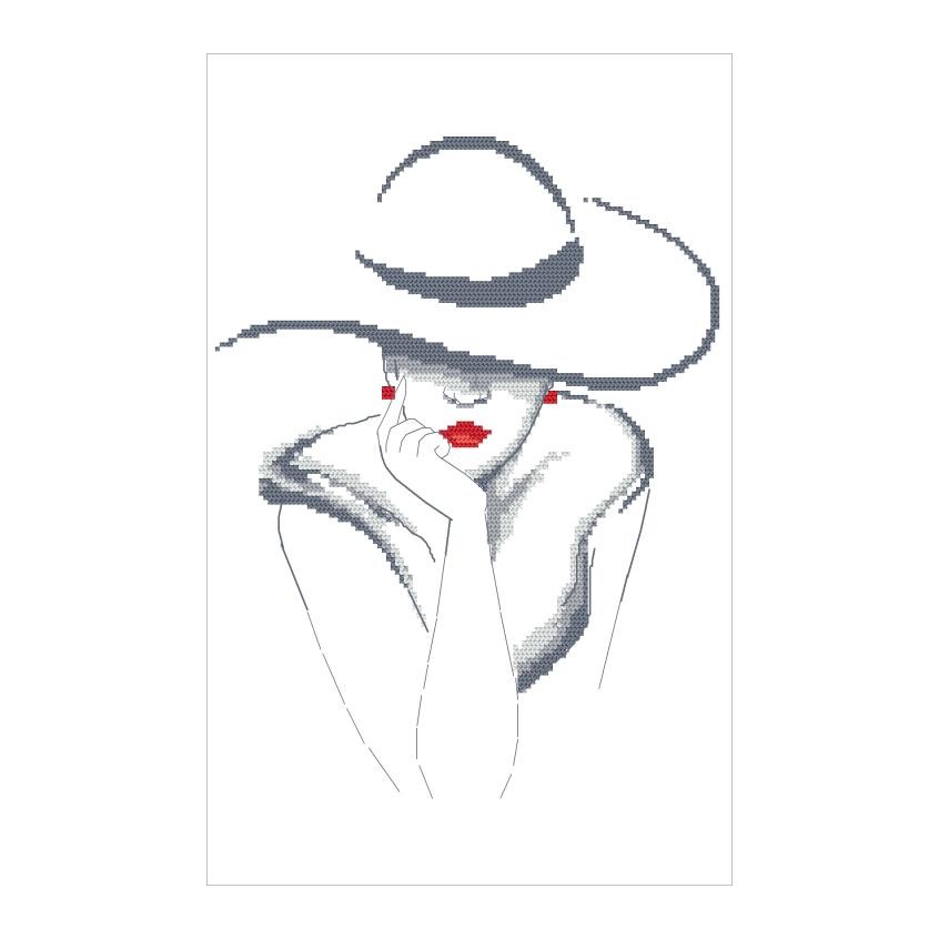 Cross stitch pattern for a phone - Feminine delicacy