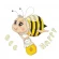 Kreuzstichvorlage für Smartphone - Bee happy