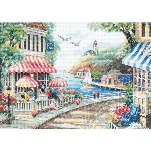 DIM 35157 Cross stitch kit - Cafe by the sea