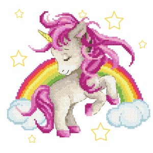 Z 10499 Stickpackung - Märchenhaftes Einhorn