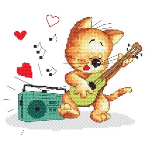 Z 10501 Cross stitch kit - Playing kitten