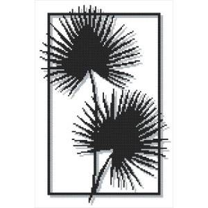 Z 10373 Cross stitch kit - Liviston leaves