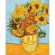 Kreuzstichmuster für Smartphone - Sonnenblumen nach  Van Gogh