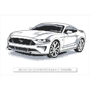 ZS 10369 Cross stitch kit - Sports car II