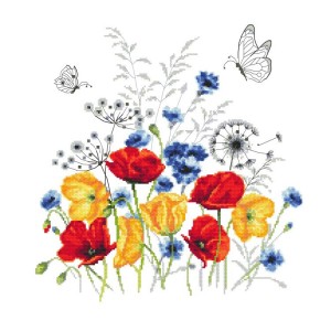 Z 10508 Stickpackung - Mohnblumenwiese