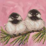 MO NBZHM-022 Stickpackung mit Perlen - Romantische Vögel