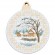 Cross stitch pattern for smartphone - Christmas ball with a view