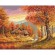 Cross stitch pattern for a phone - Autumn landscape
