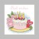 Cross stitch pattern for smartphone - Birthday card - Birthday cake