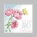 Kreuzstichvorlage für Smartphone - Geburtstagskarte - Tulpen