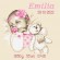 Cross stitch pattern for a phone - Birth certificate - Girl's dream