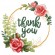 Cross stitch pattern for a phone - Thank you