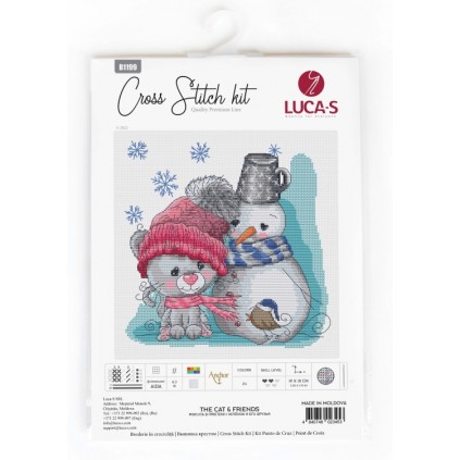 LS B1199 Stickpackung - Katze und Freunde