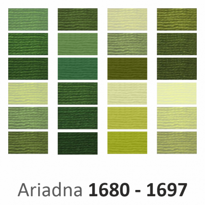 956A G11 Stickgarn ARIADNA 1680 - 1697 - Wählen Sie die Stickgarnfarbe