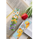 ZU 10736 Stickpackung - Lesezeichen mit Frühlingsblumen