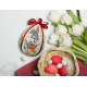 ZU 10732 Cross stitch kit - Easter egg with a hare
