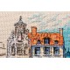 AH-137 Cross stitch kit - Colorful town I