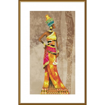 NCP 6252 Stickpackung mit Hintergrund - Afrikanische Prinzessin