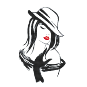 Z 10537 Cross stitch kit - Charming girl