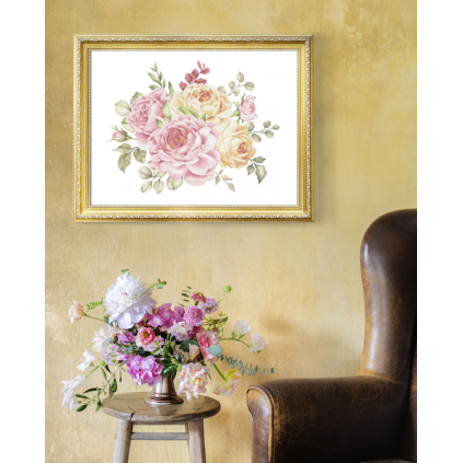 K 10829 Tapestry canvas - Delicate roses