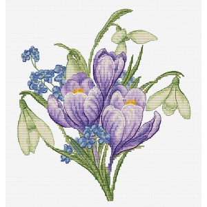 LS B1404 Stickpackung - Frühlingsblumen