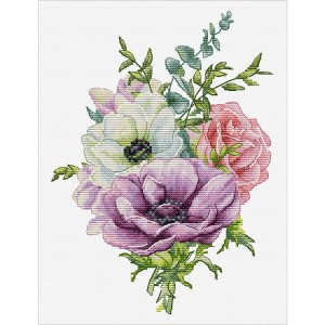 LS B7017 Stickpackung - Anemonen