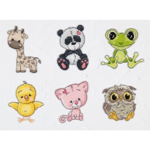 LS JK040 Cross stitch kit - Pendants - Friends 3