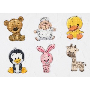 LS JK039 Cross stitch kit - Pendants - Friends 2