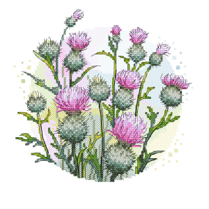 Z 10832 Stickpackung - Roadside thistles