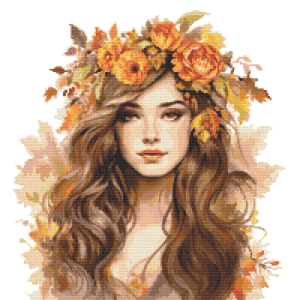 Z 10541 Cross stitch kit - Mrs. Autumn