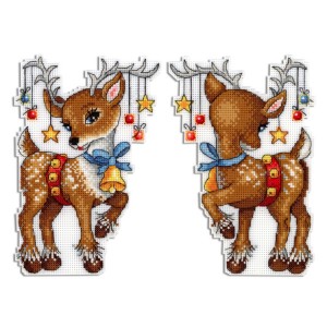 MP R-452 Cross stitch kit - Pendant - Reindeer
