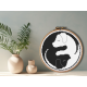 AN 10775 Aida mit Aufdruck - Yin-Yang-Hund